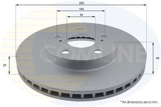 ΕΠΙΧΡΙΣΜΕΝΗ ΔΙΣΚΟΠΛΑΚΑ ΕΜΠΡΟΣΘ.TOYOTA COMLINE ADC01148V