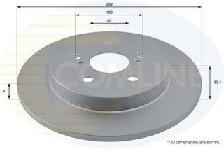 ΕΠΙΧΡΙΣΜΕΝΗ ΔΙΣΚΟΠΛΑΚΑ ΟΠΙΣΘ.TOYOTA-LEXUS-SUBARU COMLINE ADC01149