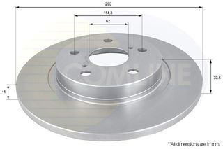 ΕΠΙΧΡΙΣΜΕΝΗ ΔΙΣΚΟΠΛΑΚΑ ΟΠΙΣΘ. TOYOTA COMLINE ADC01151