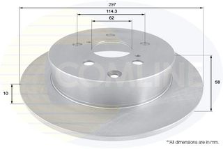 ΕΠΙΧΡΙΣΜΕΝΗ ΔΙΣΚΟΠΛΑΚΑ ΟΠΙΣΘ. TOYOTA COMLINE ADC01153