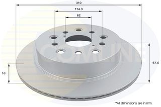 ΕΠΙΧΡΙΣΜΕΝΗ ΔΙΣΚΟΠΛΑΚΑ ΟΠΙΣΘ.  LEXUS COMLINE ADC01160V