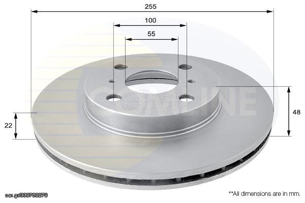 ΕΠΙΧΡΙΣΜΕΝΗ ΔΙΣΚΟΠΛΑΚΑ ΕΜΠΡ.TOYOTA COMLINE ADC0151V