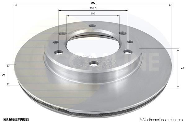 ΔΙΣΚΟΠΛΑΚΑ ΕΜΠΡΟΣΘ.TOYOTA COMLINE ADC0158V