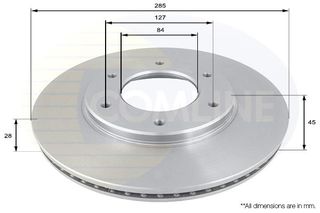 ΕΠΙΧΡΙΣΜΕΝΗ ΔΙΣΚΟΠΛΑΚΑ ΕΜΠΡΟΣΘ.TOYOTA COMLINE ADC0176V