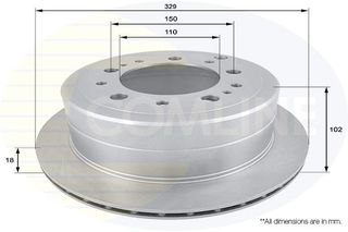 ΔΙΣΚΟΠΛΑΚΑ ΟΠΙΣΘ. TOYOTA-LEXUS COMLINE ADC0183V