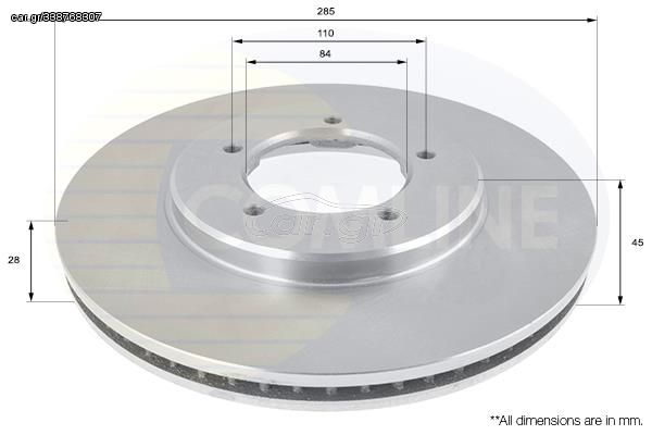 ΔΙΣΚΟΠΛΑΚΑ ΕΜΠΡΟΣΘ.TOYOTA COMLINE ADC0195V