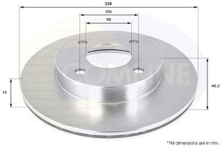 ΔΙΣΚΟΠΛΑΚΑ ΕΜΠΡΟΣΘ.NISSAN COMLINE ADC0273V