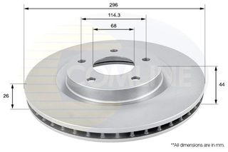 ΕΠΙΧΡΙΣΜΕΝΗ ΔΙΣΚΟΠΛΑΚΑ ΕΜΠΡ. NISSAN - RENAULT COMLINE ADC0274V