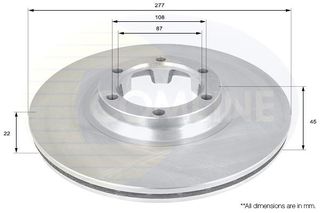 ΕΠΙΧΡΙΣΜΕΝΗ ΔΙΣΚΟΠΛΑΚΑ ΕΜΠΡΟΣΘ.MITSUBISHI COMLINE ADC0307V