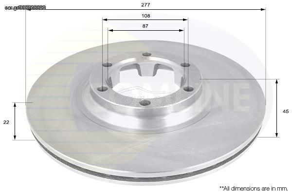 ΕΠΙΧΡΙΣΜΕΝΗ ΔΙΣΚΟΠΛΑΚΑ ΕΜΠΡΟΣΘ.MITSUBISHI COMLINE ADC0307V