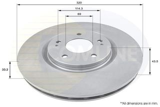 ΔΙΣΚΟΠΛΑΚΑ ΕΜΠΡΟΣΘ.MITSUBISHI COMLINE ADC0357V