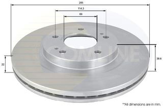 ΕΠΙΧΡΙΣΜΕΝΗ ΔΙΣΚΟΠΛΑΚΑ ΕΜΠΡΟΣΘ.MITSUBISHI COMLINE ADC0361V