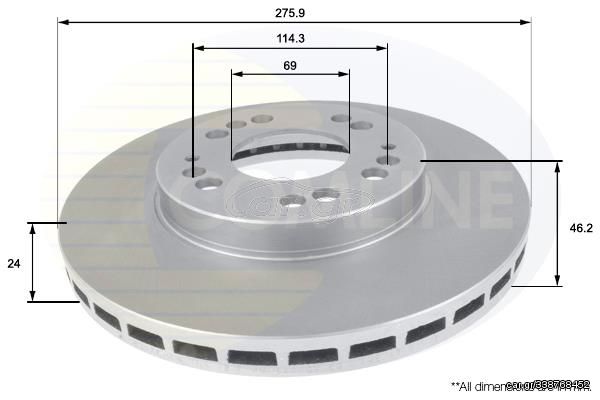 ΔΙΣΚΟΠΛΑΚΑ ΕΜΠΡΟΣΘ.MITSUBISHI COMLINE ADC0367V