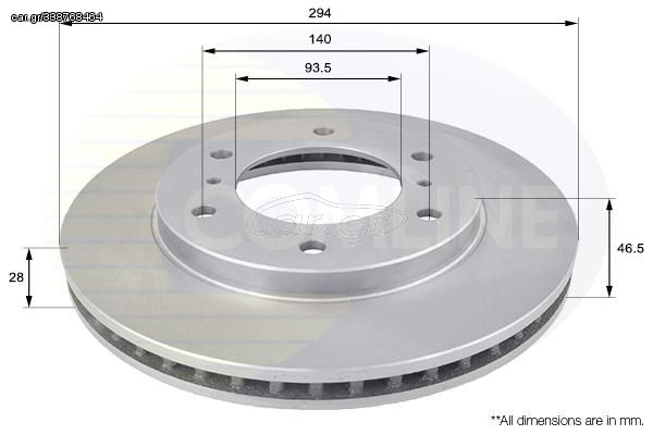 ΕΠΙΧΡΙΣΜΕΝΗ ΔΙΣΚΟΠΛΑΚΑ ΕΜΠΡΟΣΘ.MITSUBISHI COMLINE ADC0378V