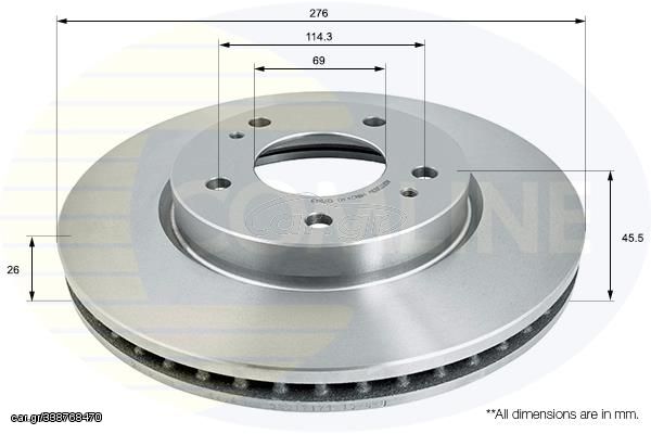 ΔΙΣΚΟΠΛΑΚΑ ΕΜΠΡΟΣΘ.MITSUBISHI COMLINE ADC0383V