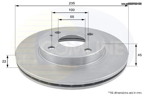 ΔΙΣΚΟΠΛΑΚΑ ΕΜΠΡΟΣΘ.MAZDA COMLINE ADC0412V