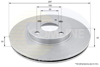 ΔΙΣΚΟΠΛΑΚΑ ΕΜΠΡΟΣΘ.MAZDA COMLINE ADC0413V