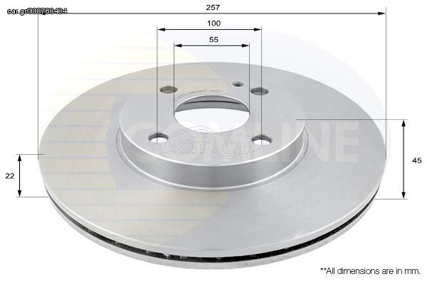 ΔΙΣΚΟΠΛΑΚΑ ΕΜΠΡΟΣΘ.MAZDA COMLINE ADC0413V