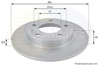 ΔΙΣΚΟΠΛΑΚΑ ΟΠΙΣΘ. MAZDA COMLINE ADC0421