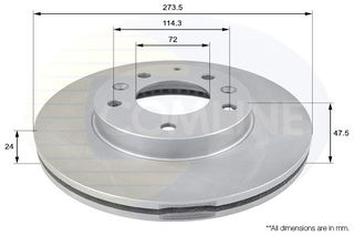 ΕΠΙΧΡΙΣΜΕΝΗ ΔΙΣΚΟΠΛΑΚΑ ΕΜΠΡΟΣΘ.MAZDA COMLINE ADC0443V