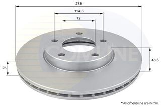 ΕΠΙΧΡΙΣΜΕΝΗ ΔΙΣΚΟΠΛΑΚΑ ΕΜΠΡΟΣΘ.MAZDA COMLINE ADC0446V