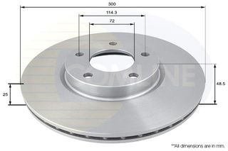 ΕΠΙΧΡΙΣΜΕΝΗ ΔΙΣΚΟΠΛΑΚΑ ΕΜΠΡΟΣΘ.MAZDA COMLINE ADC0447V