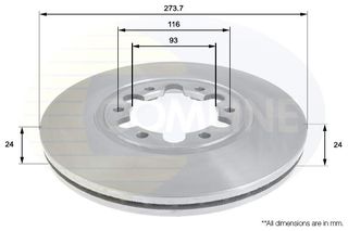 ΕΠΙΧΡΙΣΜΕΝΗ ΔΙΣΚΟΠΛΑΚΑ ΕΜΠΡΟΣΘ.MAZDA COMLINE ADC0451V