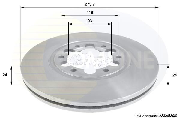 ΕΠΙΧΡΙΣΜΕΝΗ ΔΙΣΚΟΠΛΑΚΑ ΕΜΠΡΟΣΘ.MAZDA COMLINE ADC0451V