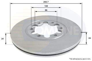 ΕΠΙΧΡΙΣΜΕΝΗ ΔΙΣΚΟΠΛΑΚΑ ΕΜΠΡΟΣΘ.MAZDA-FORD COMLINE ADC0452V