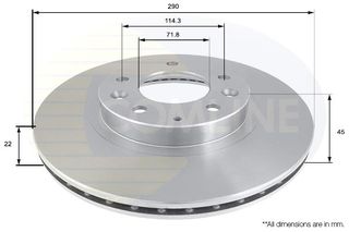 ΔΙΣΚΟΠΛΑΚΑ ΕΜΠΡΟΣΘ.MAZDA COMLINE ADC0462V