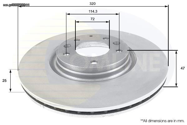 ΔΙΣΚΟΠΛΑΚΑ ΕΜΠΡΟΣΘ.MAZDA COMLINE ADC0466V