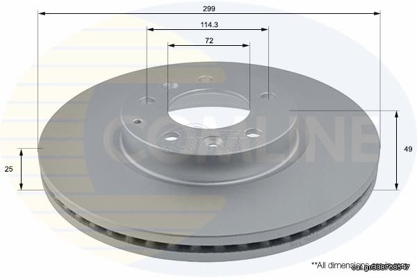 ΕΠΙΧΡΙΣΜΕΝΗ ΔΙΣΚΟΠΛΑΚΑ ΕΜΠΡΟΣΘ.MAZDA COMLINE ADC0469V