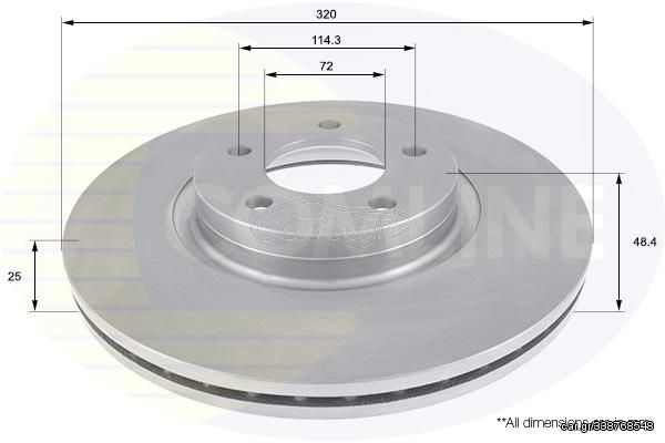 ΔΙΣΚΟΠΛΑΚΑ ΕΜΠΡΟΣΘ.MAZDA COMLINE ADC0470V