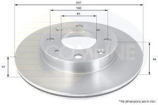 ΔΙΣΚΟΠΛΑΚΑ ΕΜΠΡΟΣΘ.HONDA COMLINE ADC0502V