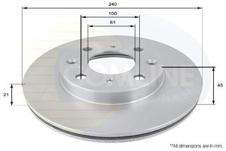 ΔΙΣΚΟΠΛΑΚΑ ΕΜΠΡΟΣΘ.HONDA COMLINE ADC0505V