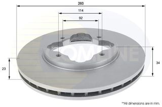 ΔΙΣΚΟΠΛΑΚΑ ΕΜΠΡΟΣΘ.HONDA COMLINE ADC0515V