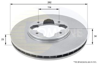 ΔΙΣΚΟΠΛΑΚΑ ΕΜΠΡΟΣΘ.HONDA COMLINE ADC0521V