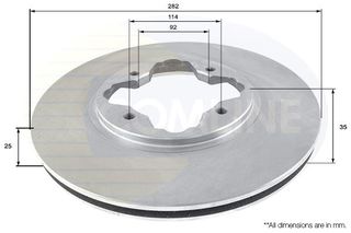 ΔΙΣΚΟΠΛΑΚΑ ΕΜΠΡΟΣΘ.HONDA COMLINE ADC0528V