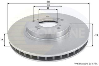 ΔΙΣΚΟΠΛΑΚΑ ΕΜΠΡΟΣΘ.HONDA COMLINE ADC0539V