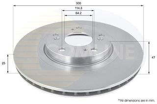 ΕΠΙΧΡΙΣΜΕΝΗ ΔΙΣΚΟΠΛΑΚΑ ΕΜΠΡΟΣΘ.HONDA COMLINE ADC0541V