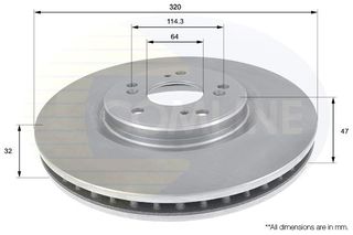 ΕΠΙΧΡΙΣΜΕΝΗ ΔΙΣΚΟΠΛΑΚΑ ΕΜΠΡΟΣΘ. HONDA COMLINE ADC0566V