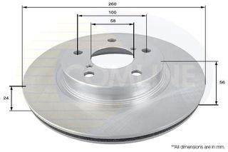 ΔΙΣΚΟΠΛΑΚΑ ΕΜΠΡΟΣΘ.SUBARU COMLINE ADC0802V