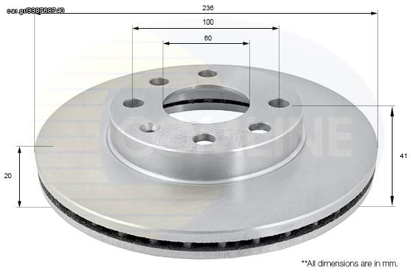 ΔΙΣΚΟΠΛΑΚΑ ΕΜΠΡΟΣΘ.DAEWOO-OPEL COMLINE ADC1008V