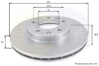 ΔΙΣΚΟΠΛΑΚΑ ΕΜΠΡΟΣΘ.ΚΙΑ COMLINE ADC1018V