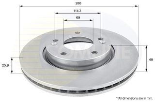 ΕΠΙΧΡΙΣΜΕΝΗ ΔΙΣΚΟΠΛΑΚΑ ΕΜΠΡΟΣΘ.HYUNDAI-KIA COMLINE ADC1041V