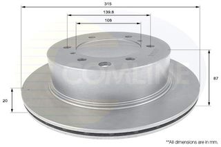 ΔΙΣΚΟΠΛΑΚΑ ΟΠΙΣΘ. HYUNDAI COMLINE ADC1045V