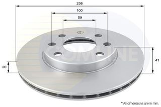 ΔΙΣΚΟΠΛΑΚΑ ΕΜΠΡΟΣΘ.CHEVROLET COMLINE ADC1047V