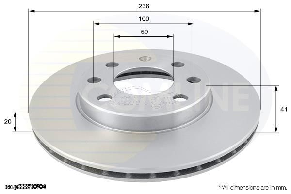 ΔΙΣΚΟΠΛΑΚΑ ΕΜΠΡΟΣΘ.CHEVROLET COMLINE ADC1047V