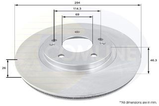 ΔΙΣΚΟΠΛΑΚΑ ΕΜΠΡΟΣΘ.HYUNDAI COMLINE ADC1050V