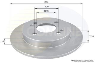 ΕΠΙΧΡΙΣΜΕΝΗ ΔΙΣΚΟΠΛΑΚΑ ΟΠΙΣΘ. HYUNDAI -  KIA COMLINE ADC1056